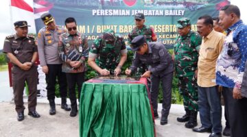 Jembatan Bailey Diresmikan Pangdam I/BB, Harapan Baru bagi Mobilitas dan Ekonomi Warga Tarutung